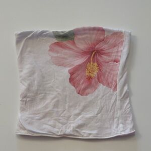 Hollister Floral Tube Top - Pink Hibiscus Print